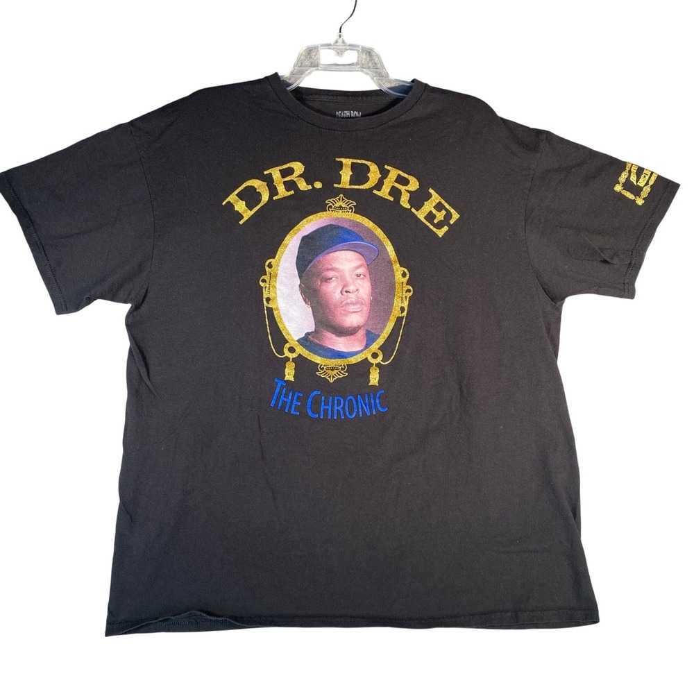 Vintage Dr Dre T Shirt Mens XL Black The Chronic Death Row Records Rap Tee